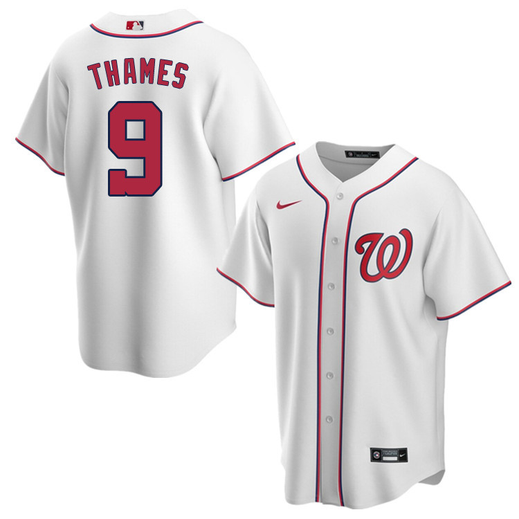 Nike Men #9 Eric Thames Washington Nationals Baseball Jerseys Sale-White